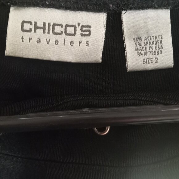 Chico's Travelers Grommet Tank Top - Goth - Picture 4 of 5